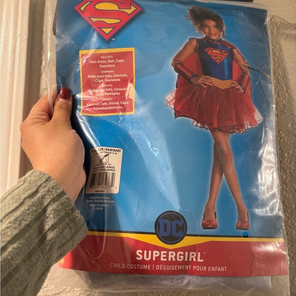 Rubie's Supergirl Costume for Kids - Red and Blue - Picture 2 of 4